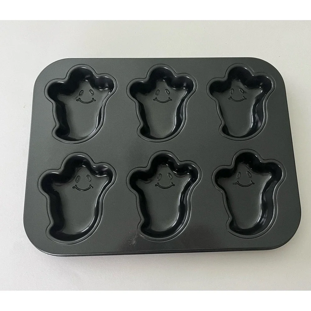 Halloween Baking Pans Molded Ghost Pumpkin Faces Candy Cake Nonstick‎ unbranded